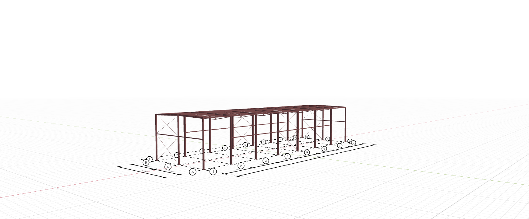 Каркас для офиса, 504 кв.м