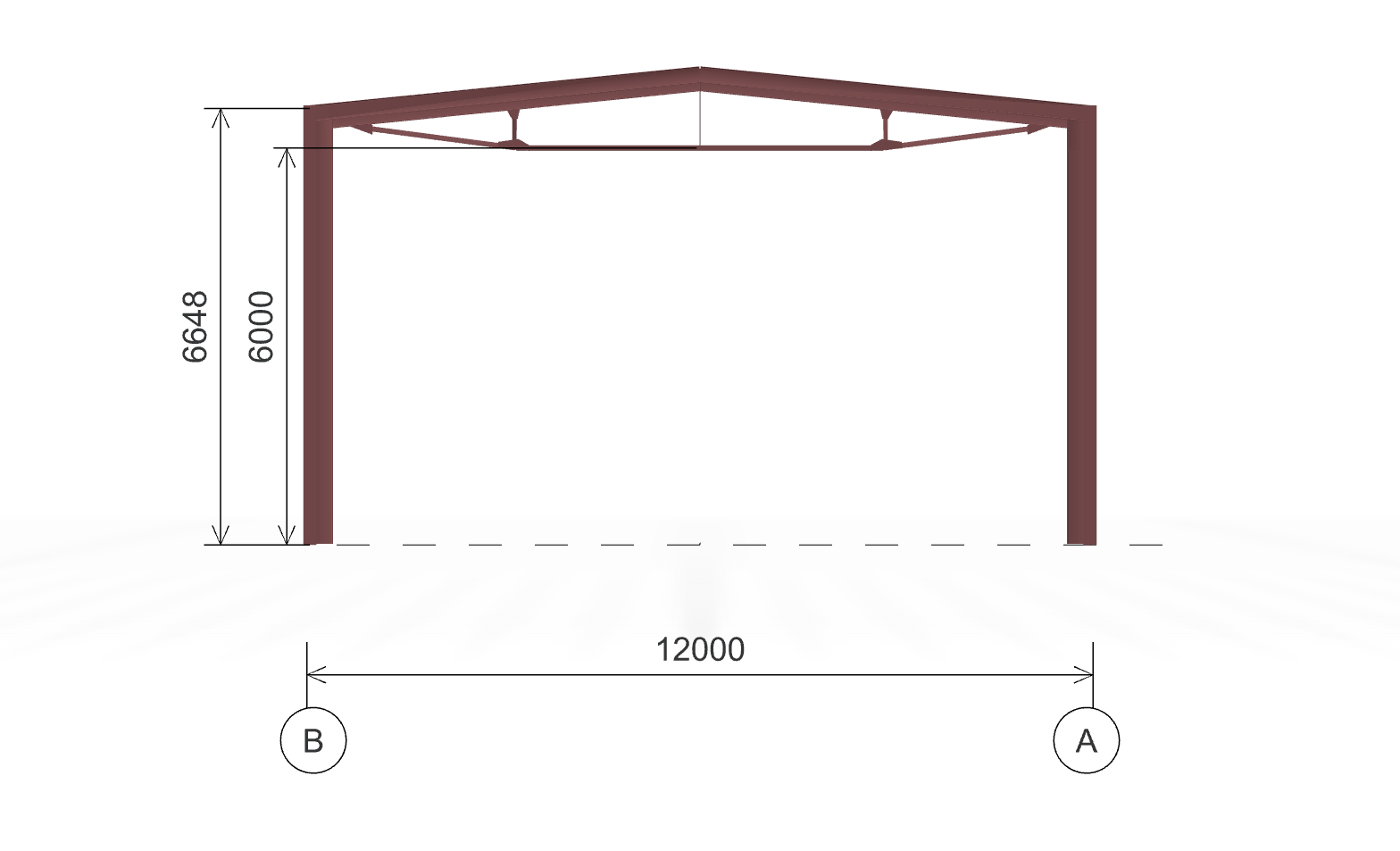 Ангар для спецтехники, 228 кв.м