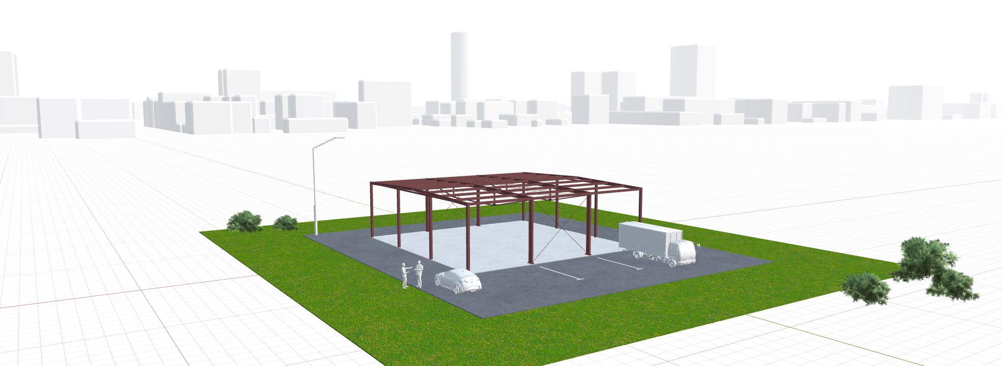 Каркас для магазина, 324 кв.м