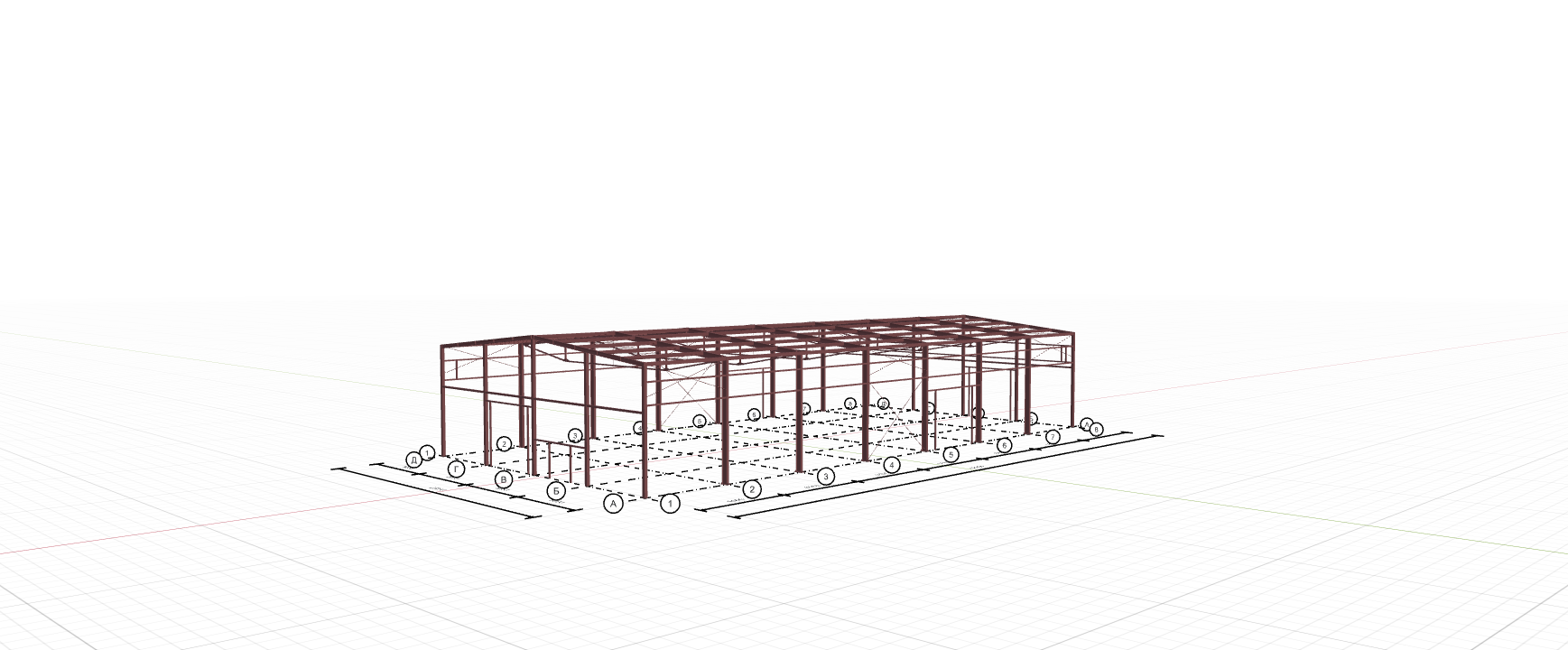 Производственный цех с кран-балкой, 882 кв.м