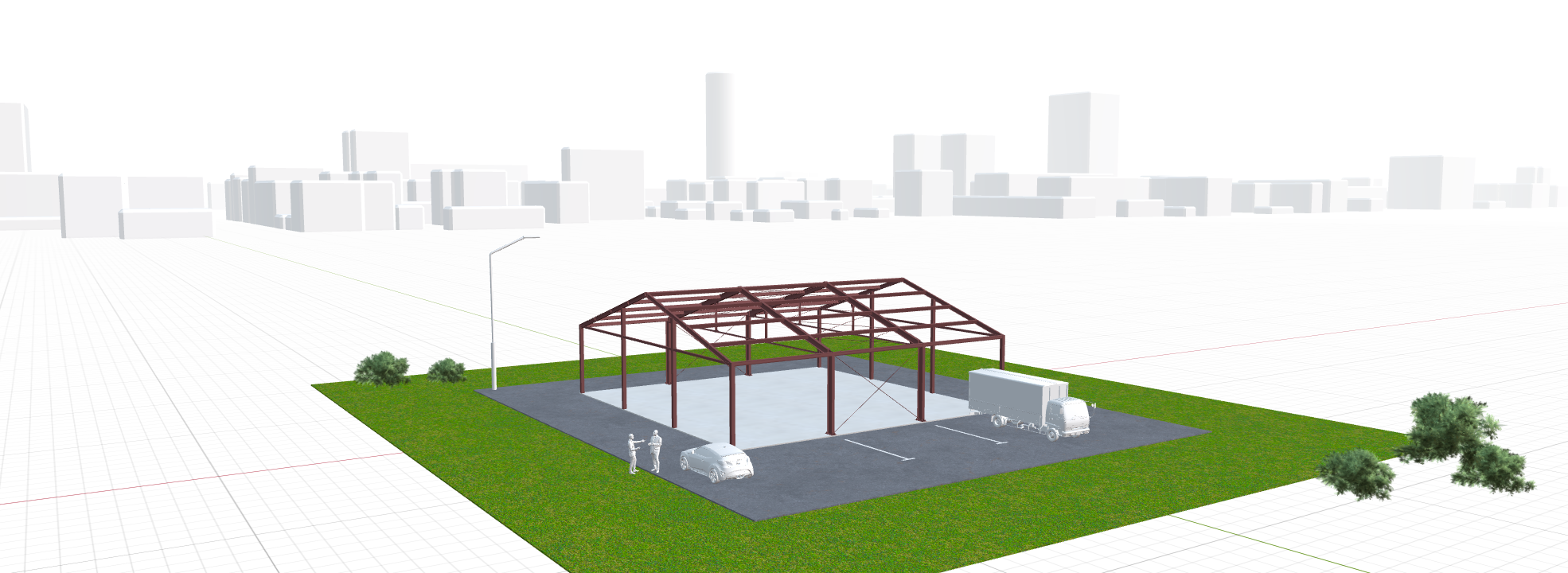 Каркас здания для хранения урожая, 324 кв.м