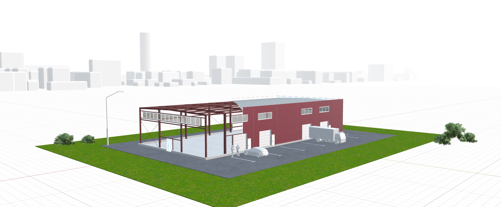 Быстровозводимый автосервис, 684 кв.м