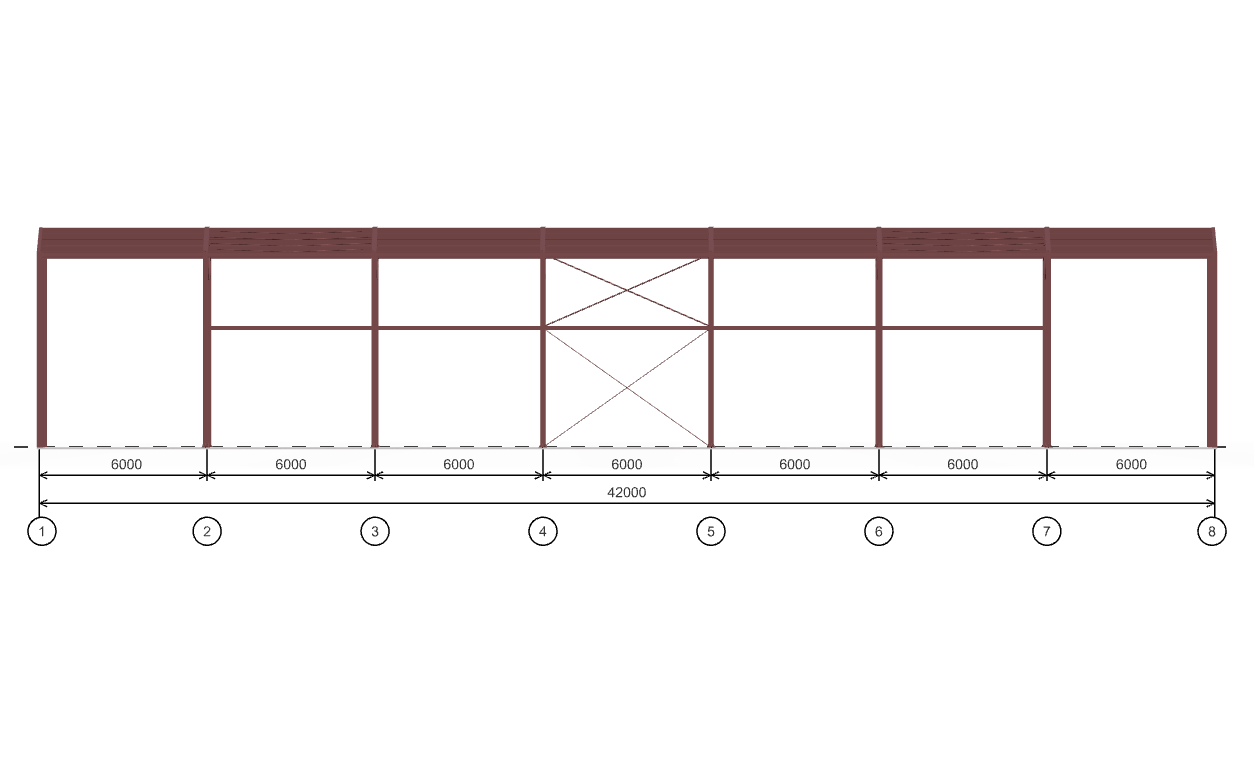 Каркас производственного цеха, 756 кв.м