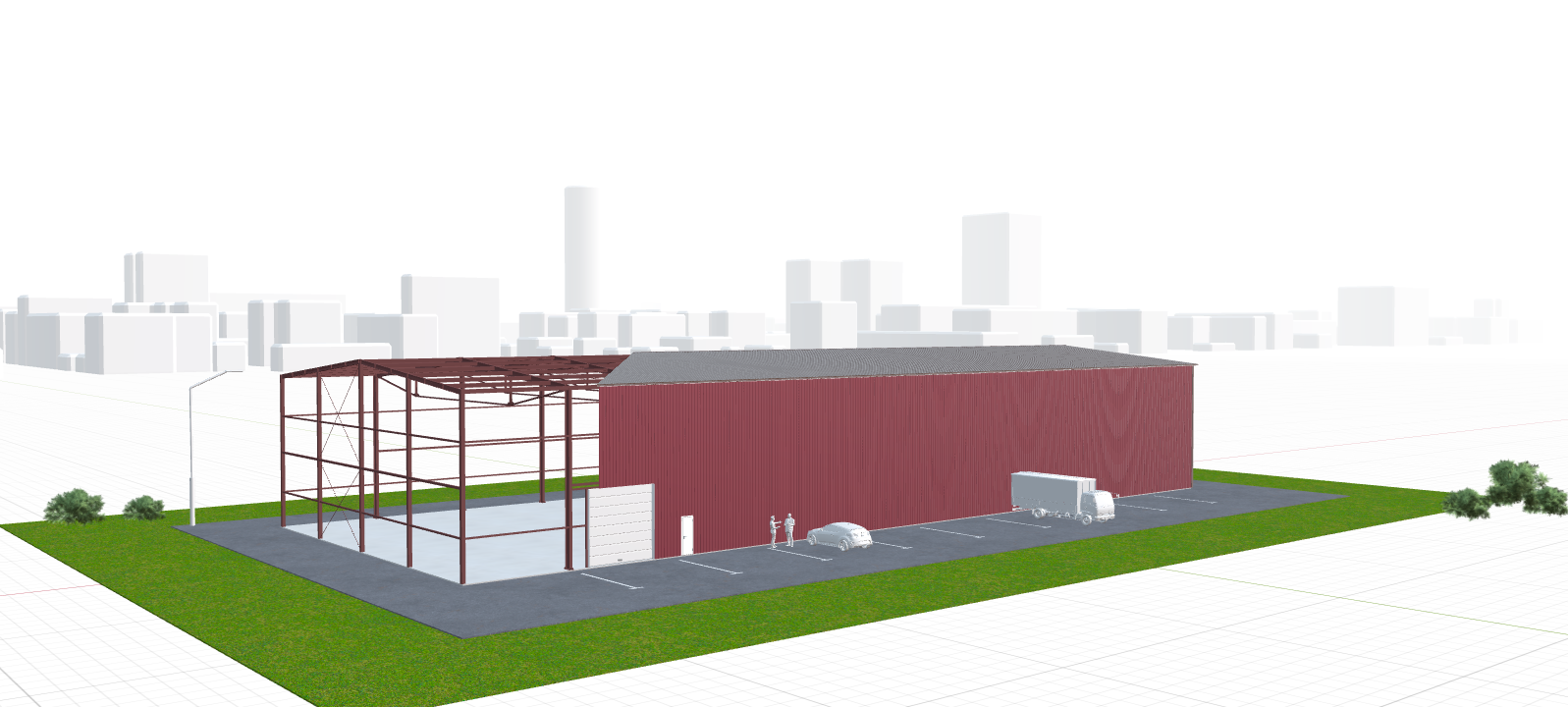 Быстровозводимое сенохранилище, 1440 кв.м