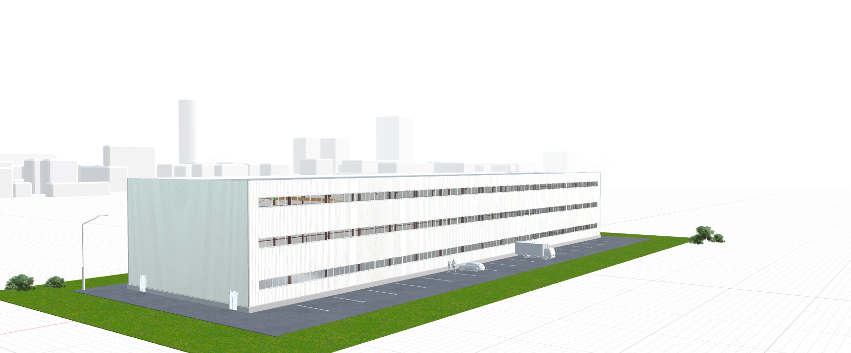 Производственное здание с кран-балкой, 2304 кв.м
