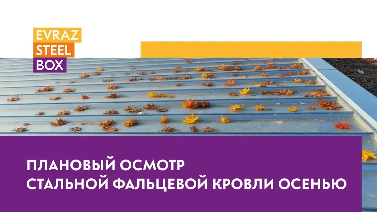 Плановый осмотр стальной фальцевой кровли осенью