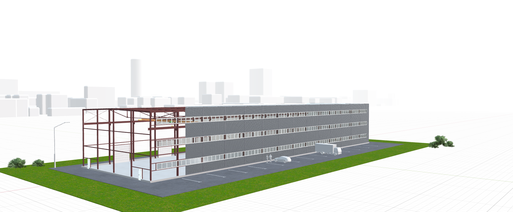 Производственное здание с кран-балкой, 2016 кв.м