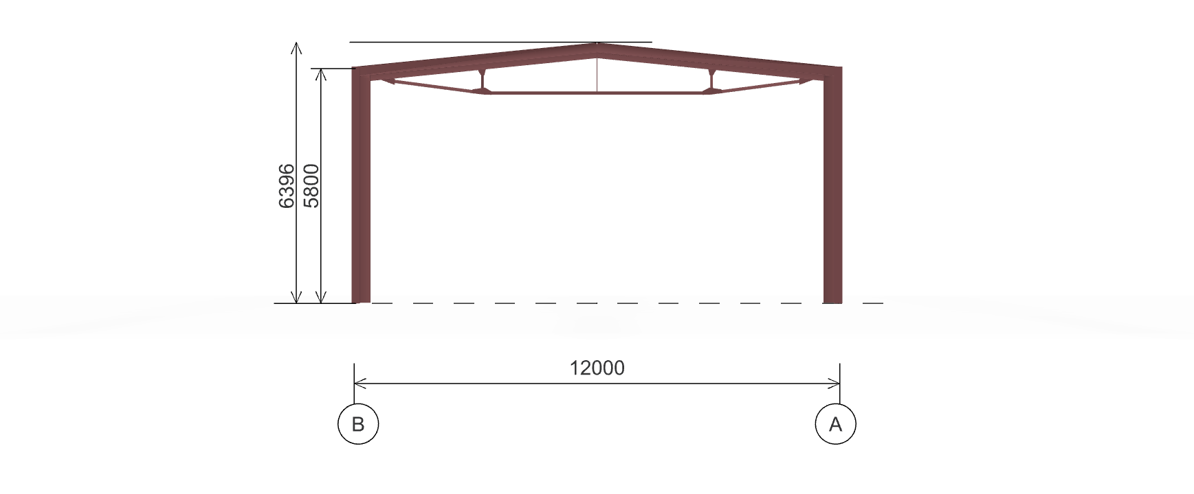 Быстровозводимый гараж, 384 кв.м
