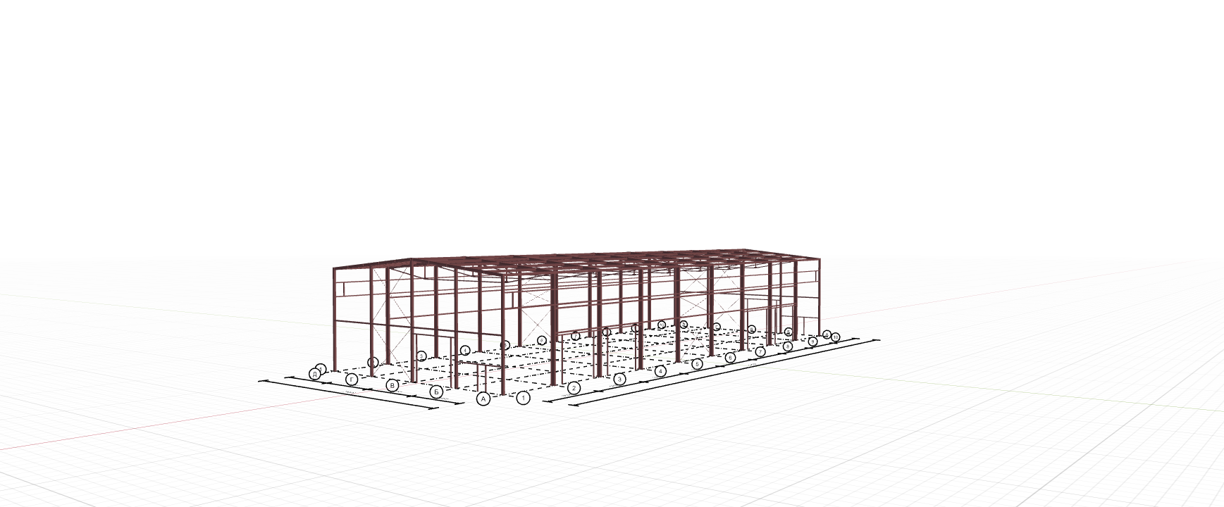 Быстровозводимый ангар для спецтехники, 1134 кв.м