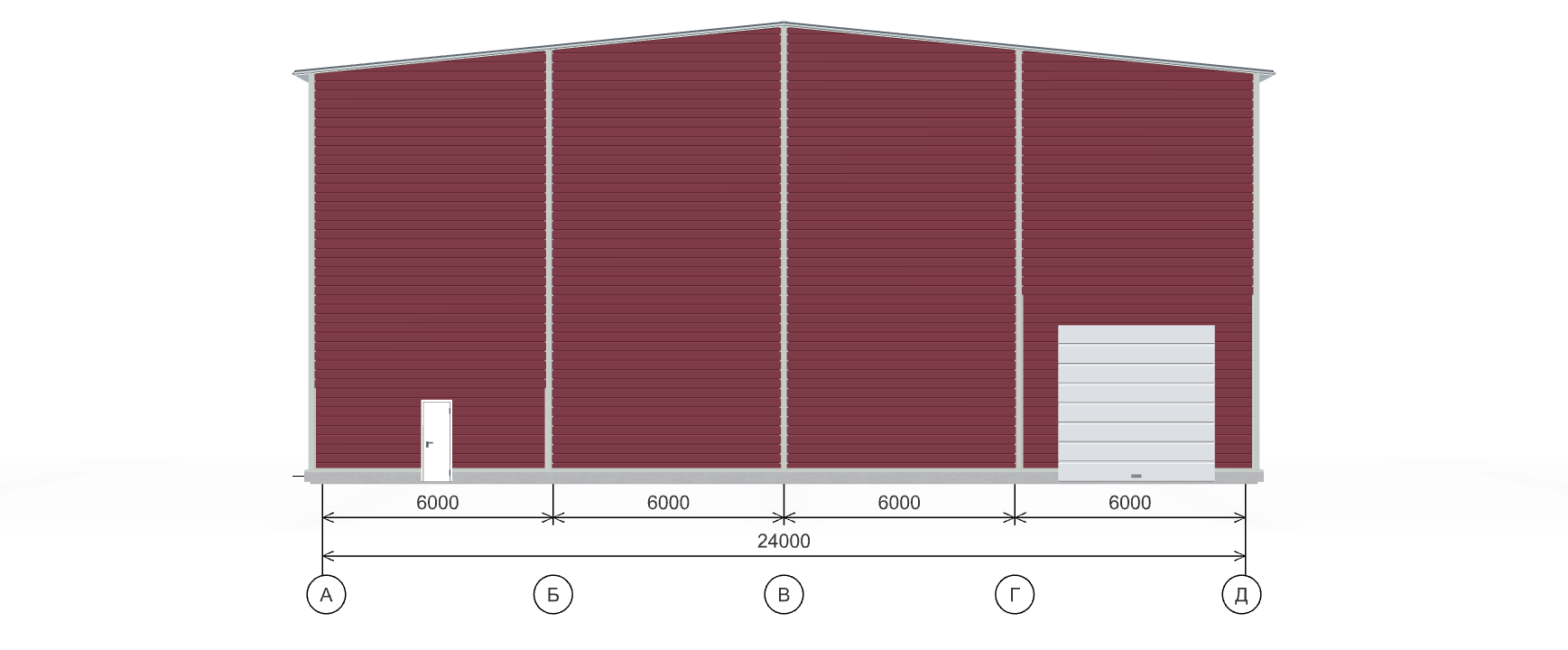 Быстровозводимый цех, 1728 кв.м