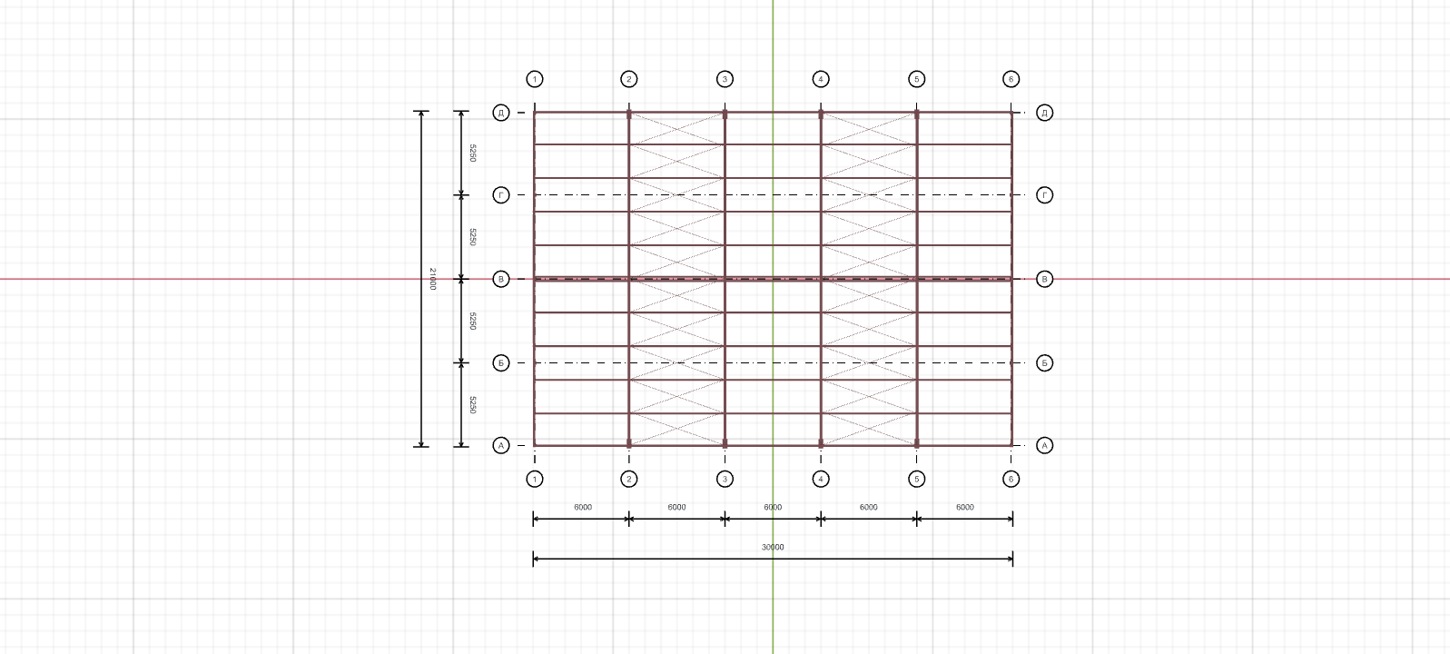 Каркас для автосервиса, 630 кв.м