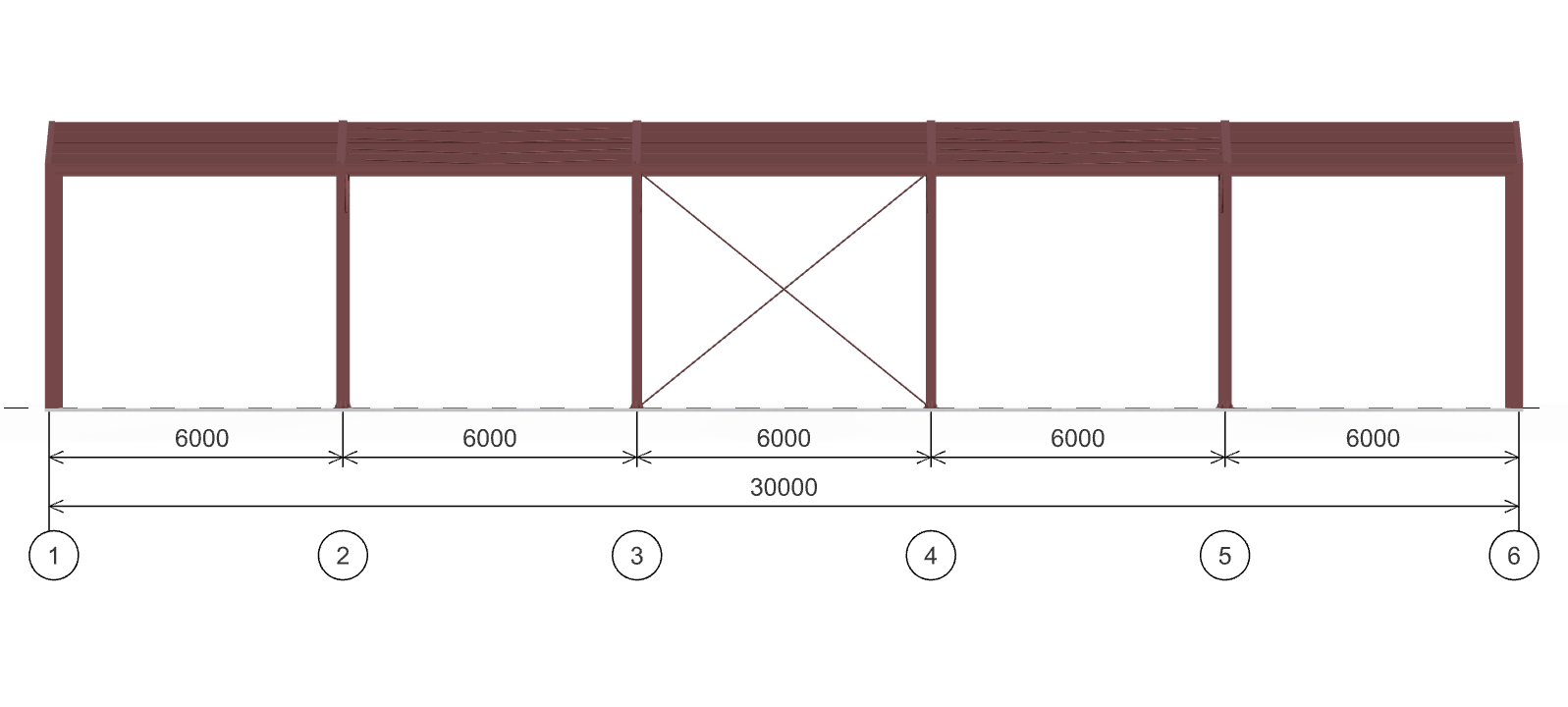 Каркас склада, 540 кв.м