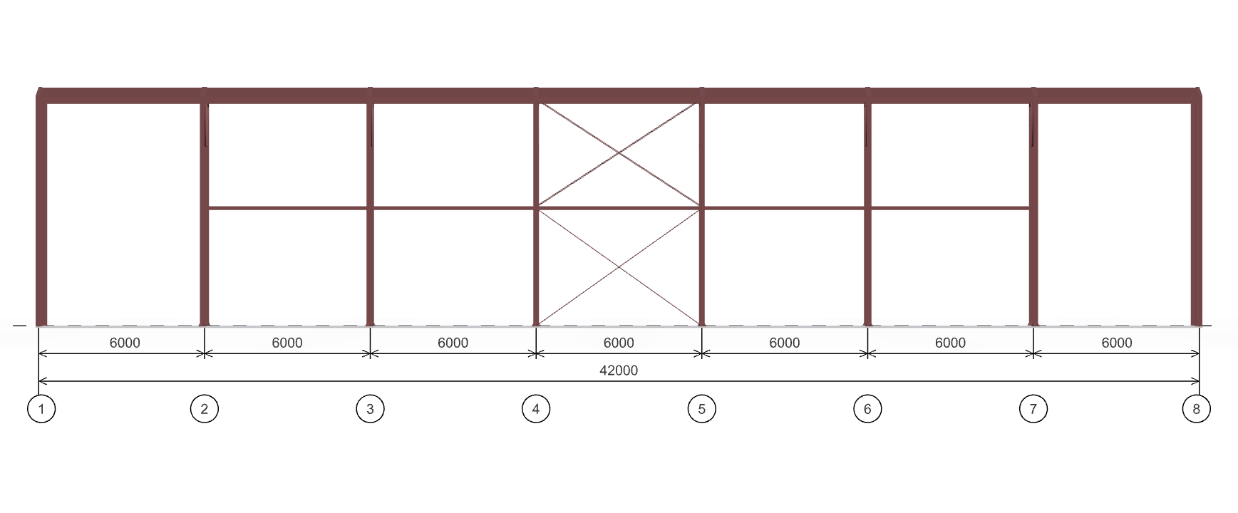 Каркас для автосалона, 1008 кв.м