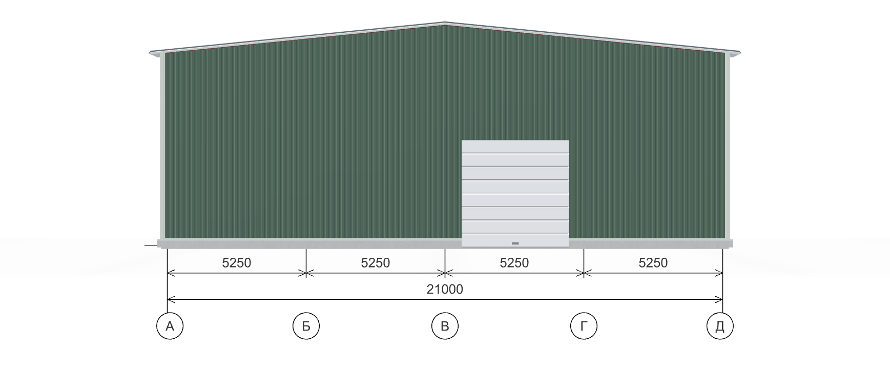Производственное здание с кран-балкой, 882 кв.м