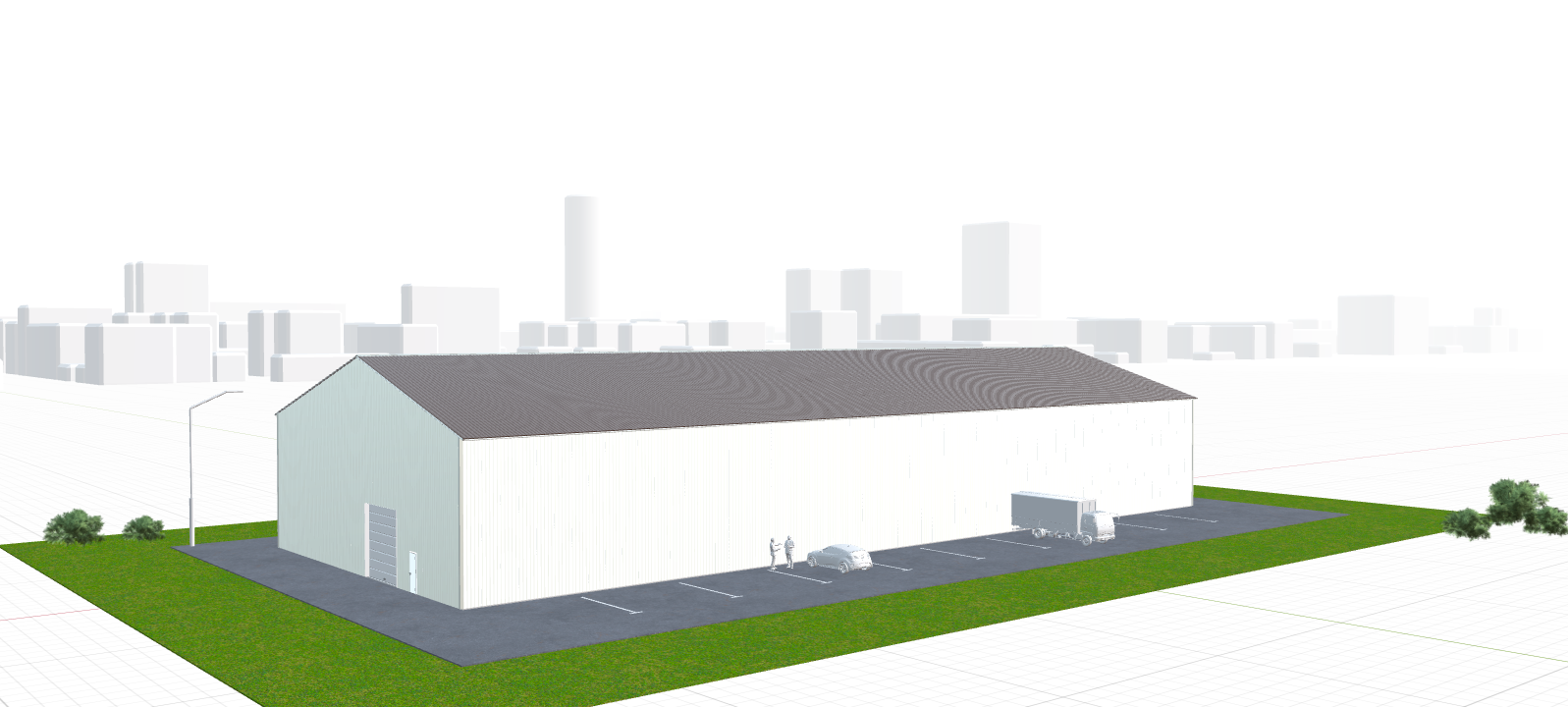 Быстровозводимое сенохранилище, 1440 кв.м