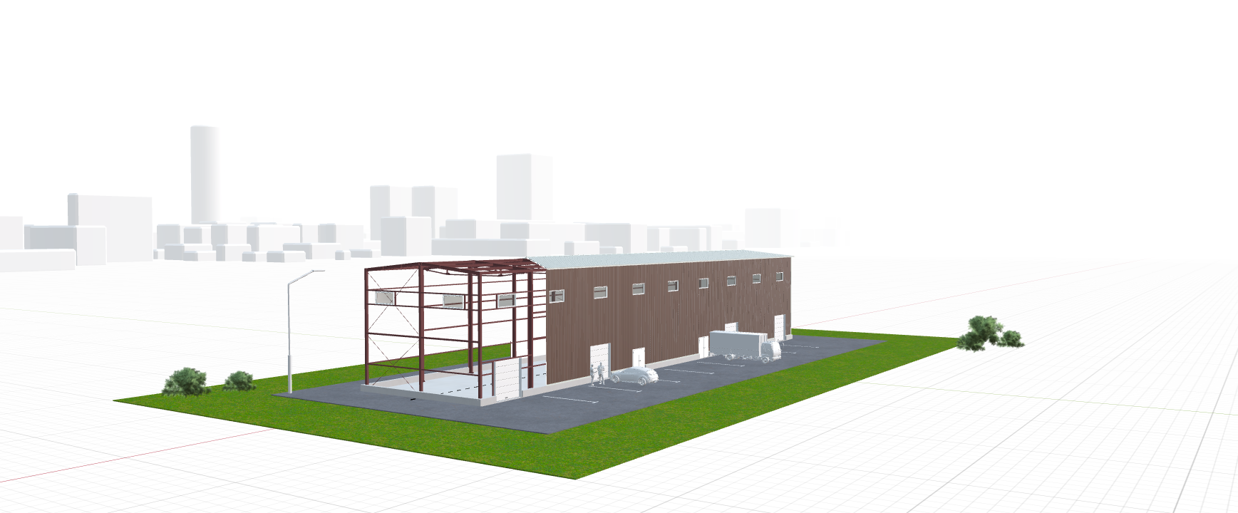 Ангар для грузового транспорта, 648 кв.м