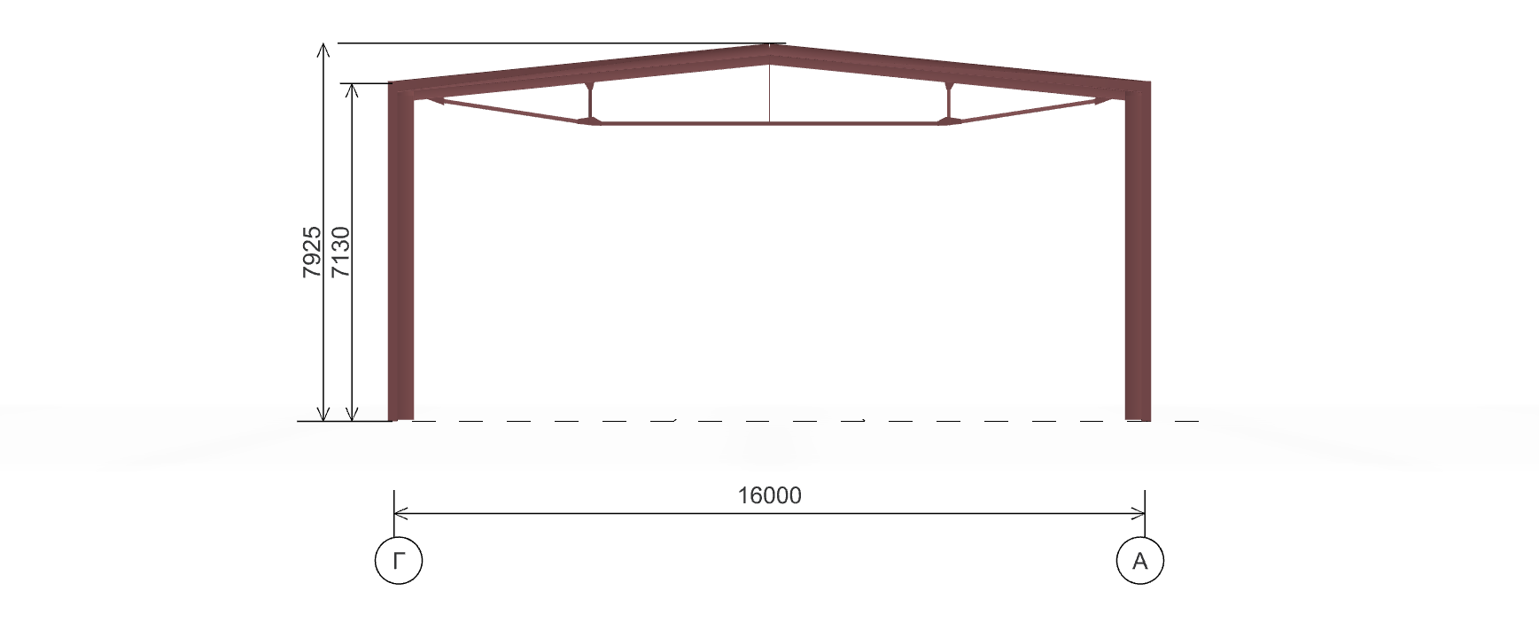 Ангар для грузового транспорта, 864 кв.м