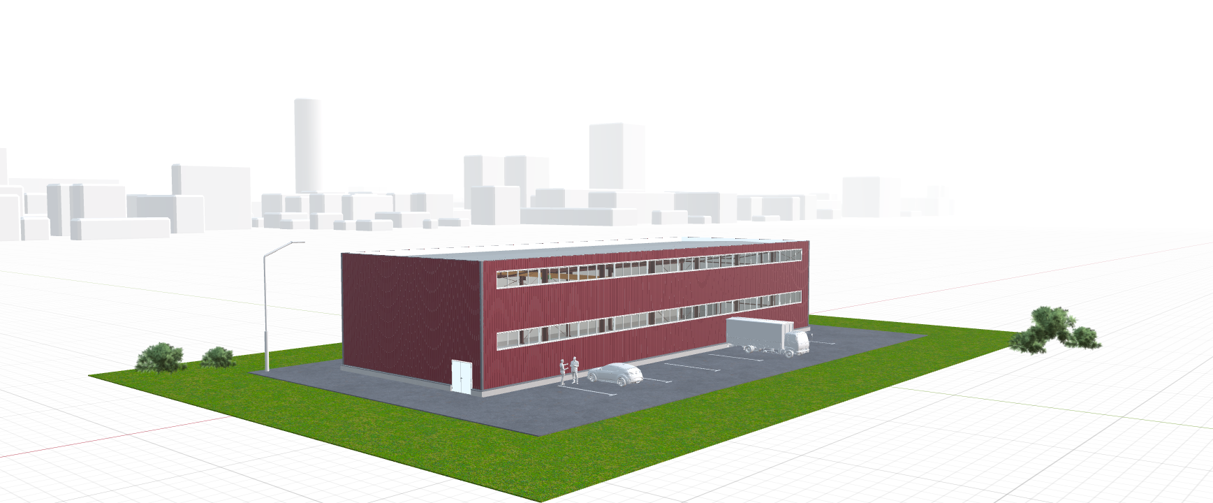 Производственное здание с кран-балкой, 630 кв.м