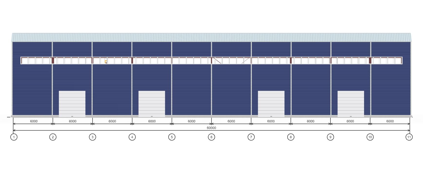 Производственное здание с кран-балкой, 1440 кв.м