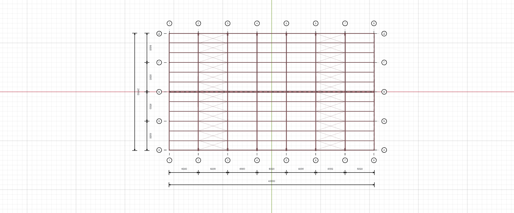 Каркас для торгового центра, 1008 кв.м