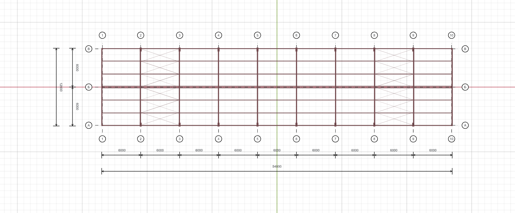 Каркас для торгового центра, 648 кв.м