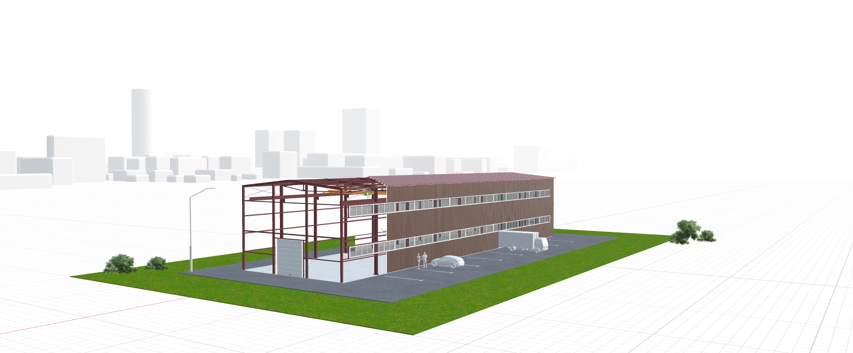Холодный склад с кран-балкой, 810 кв.м