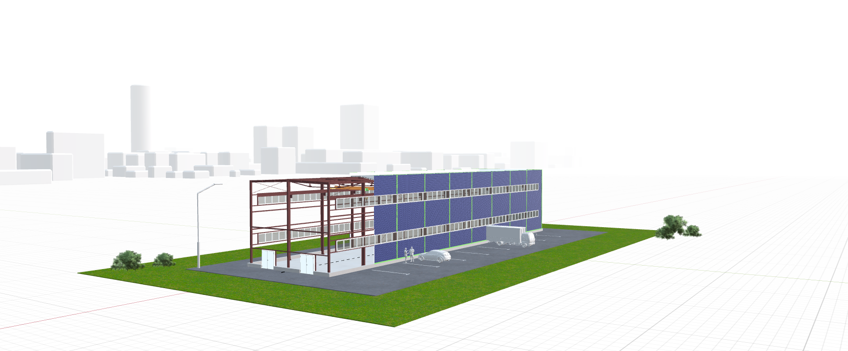 Быстровозводимый цех с кран-балкой, 648 кв.м
