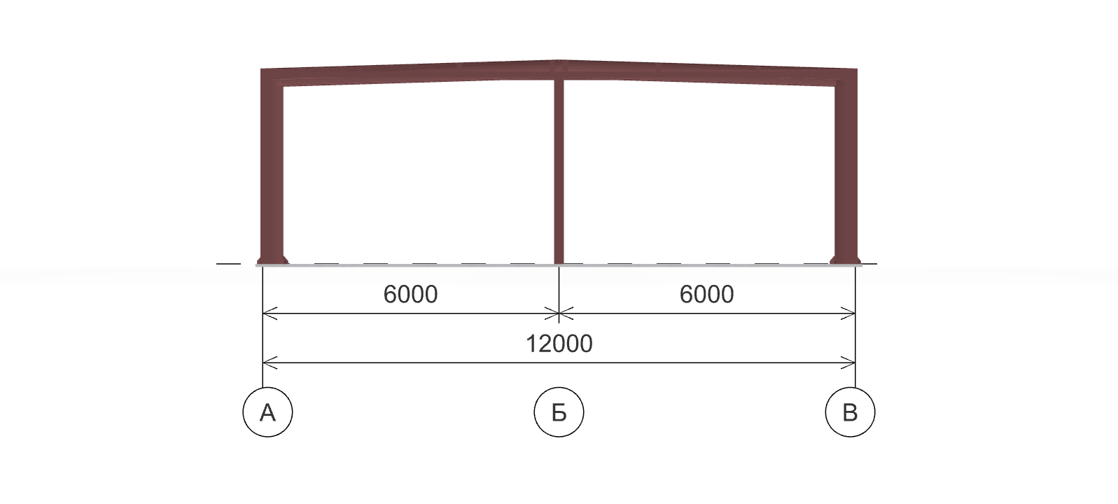 Каркас для магазина, 216 кв.м