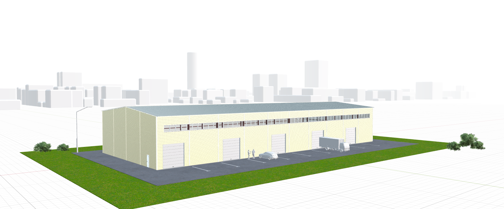 Быстровозводимый склад, 1440 кв.м