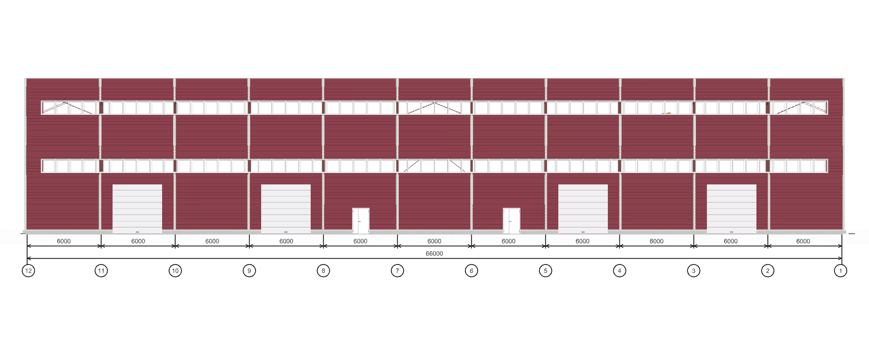 Производственное здание с кран-балкой, 1386 кв.м
