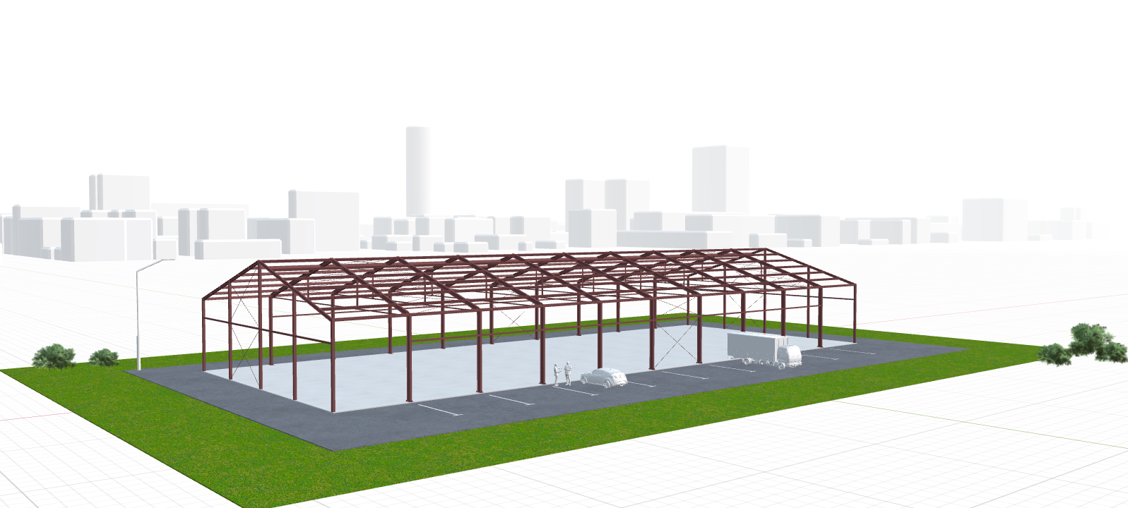 Каркас производственного цеха, 1440 кв.м