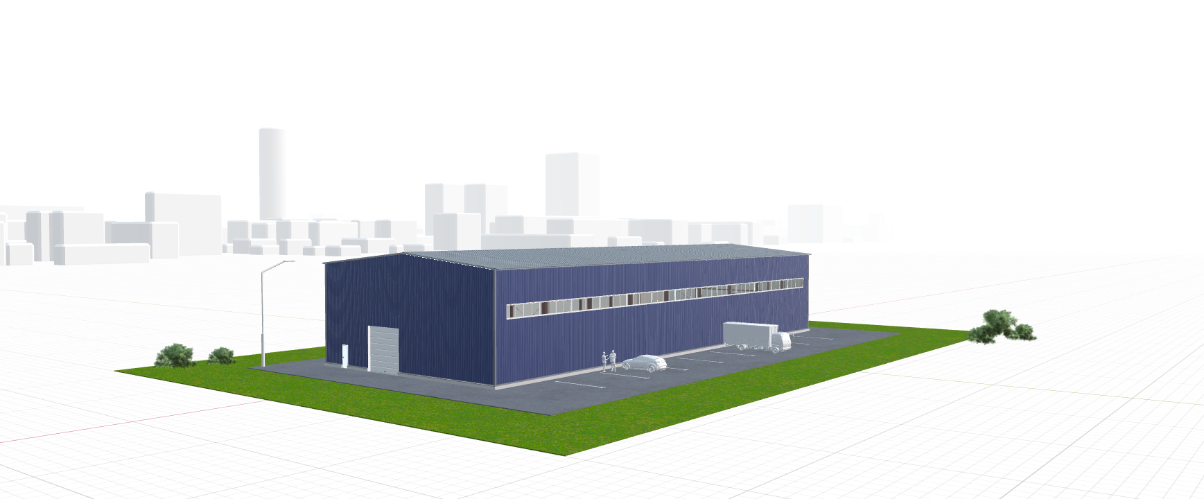 Производственный цех с кран-балкой, 1134 кв.м