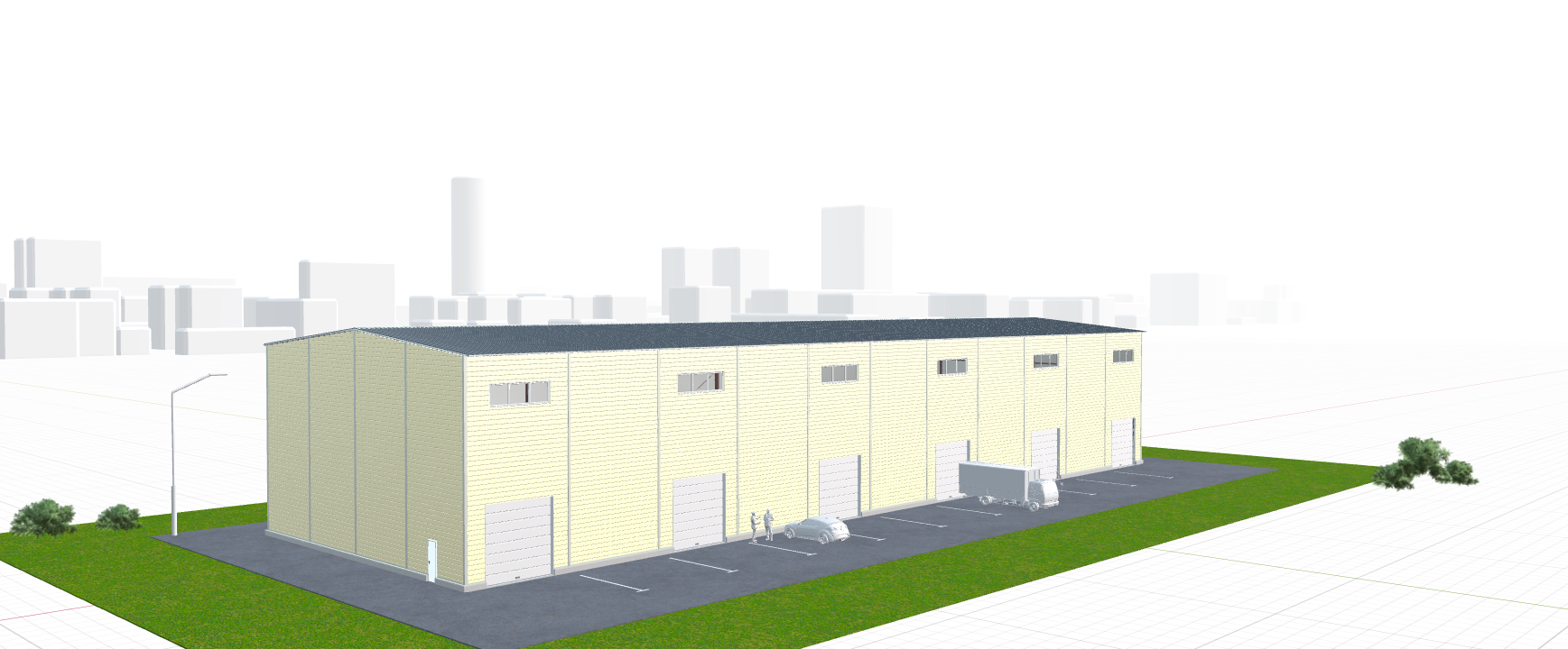 Ангар для грузового транспорта, 1386 кв.м