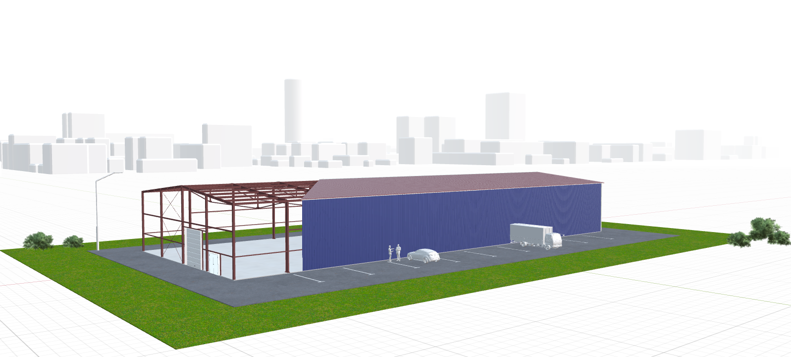 Быстровозводимое сенохранилище, 1440 кв.м