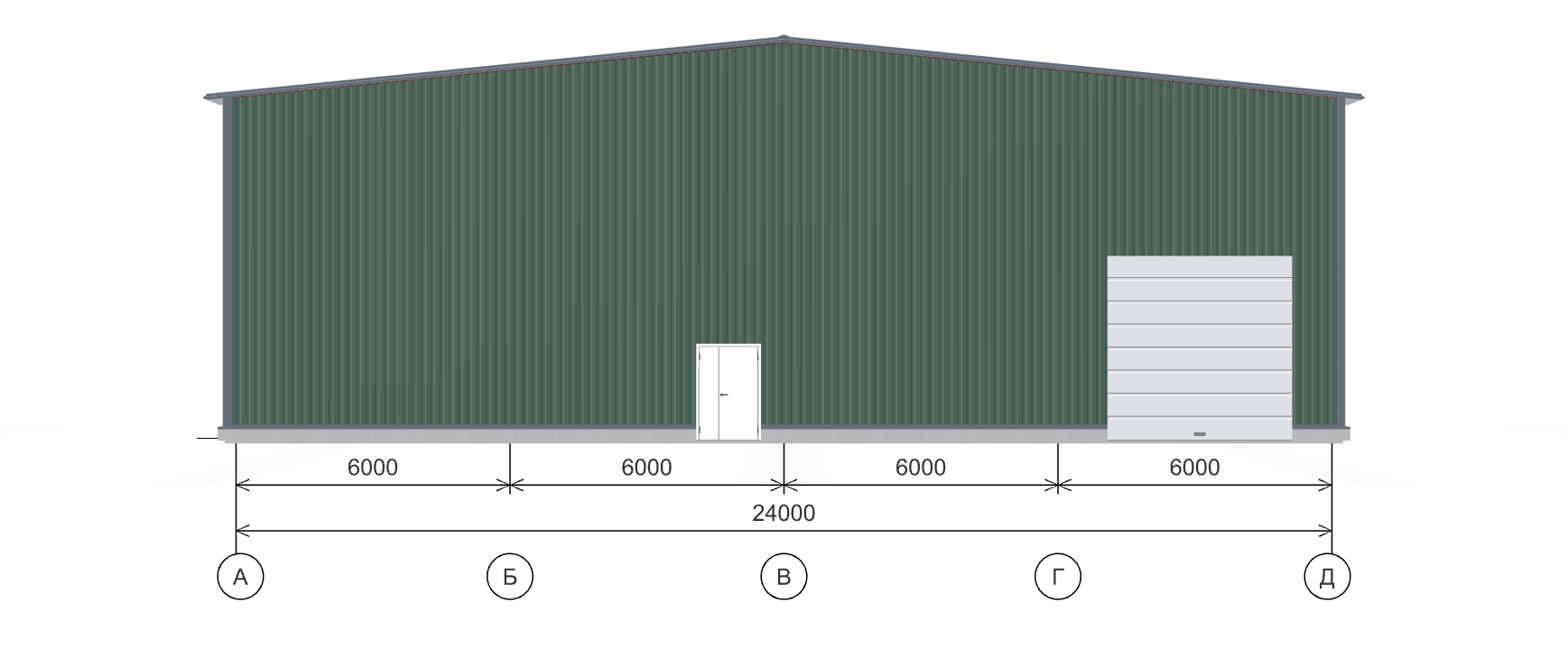 Холодный ангар, 960 кв.м