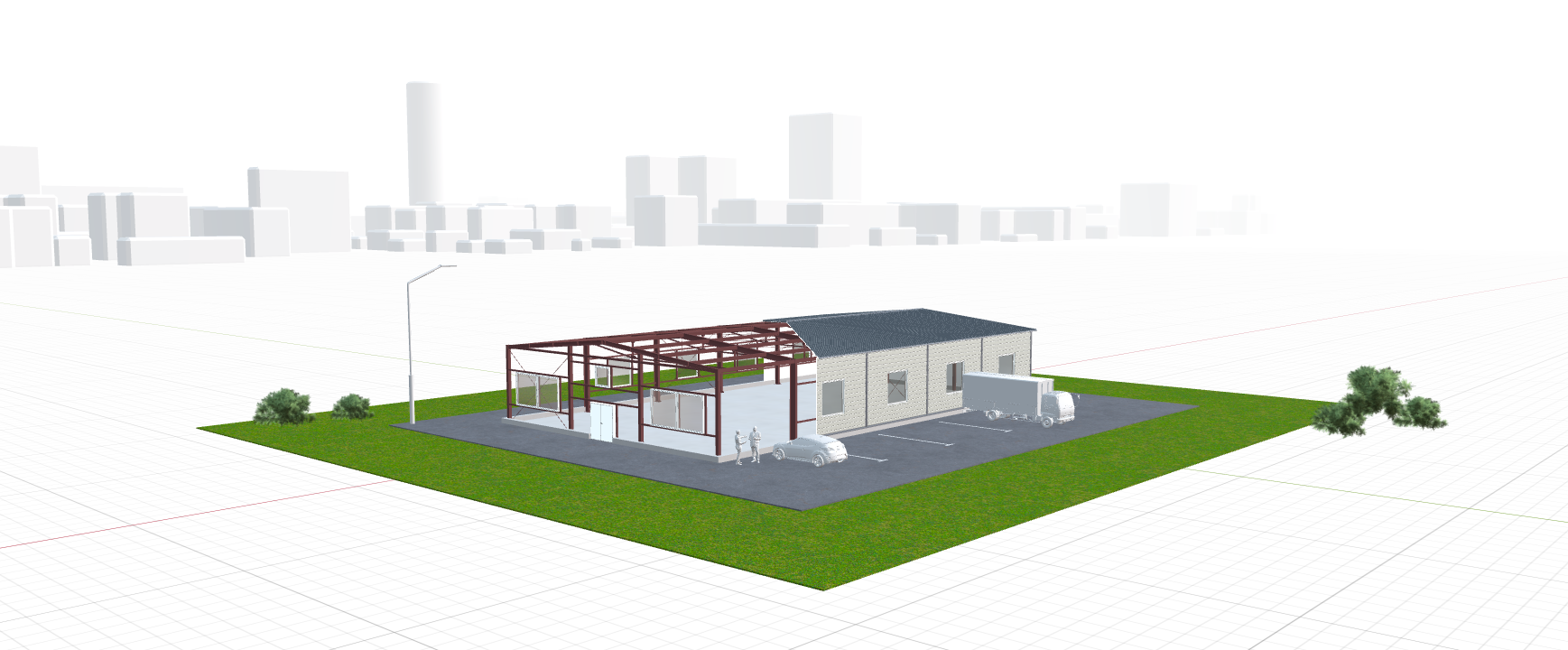Быстровозводимый офис, 540 кв.м