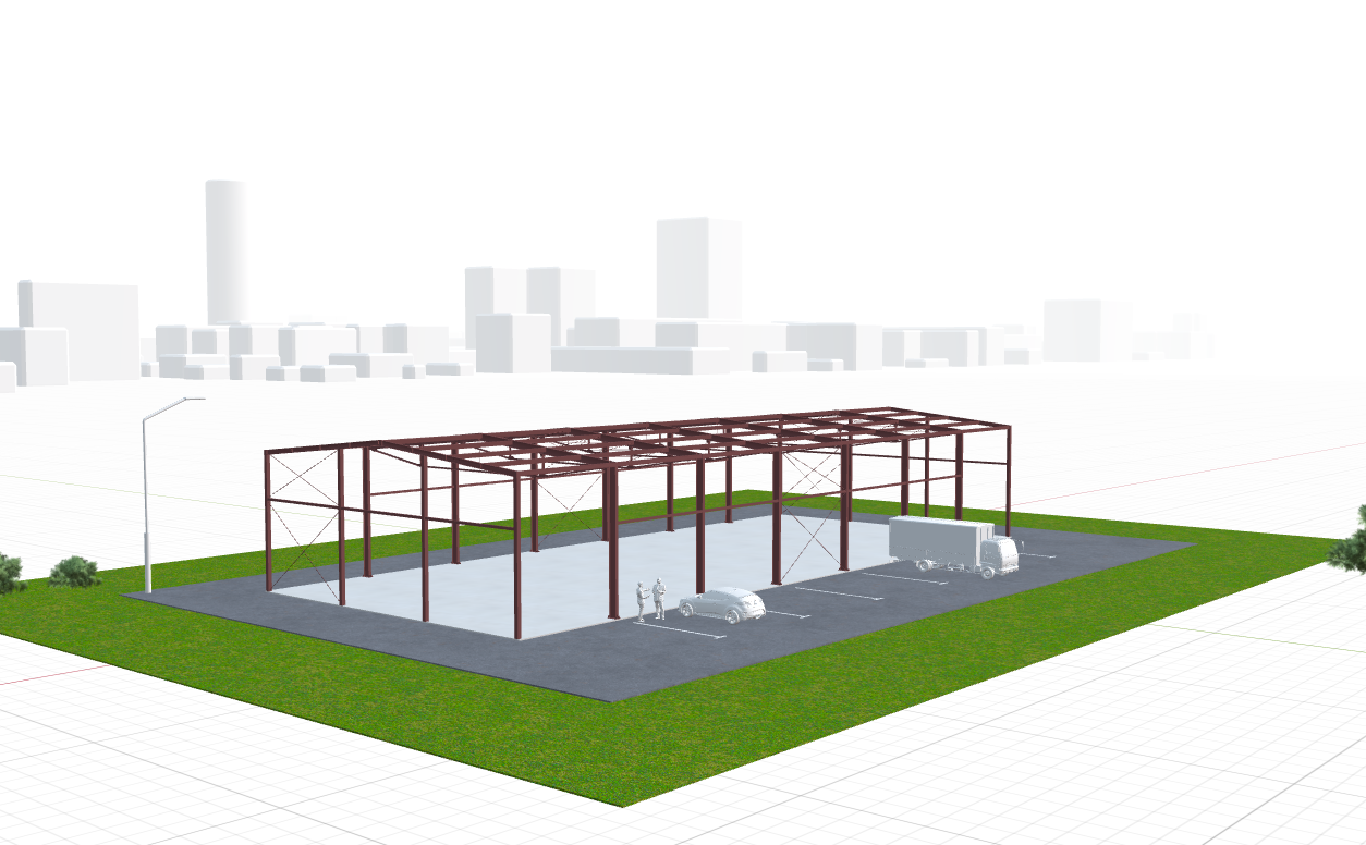 Каркас производственного цеха, 756 кв.м