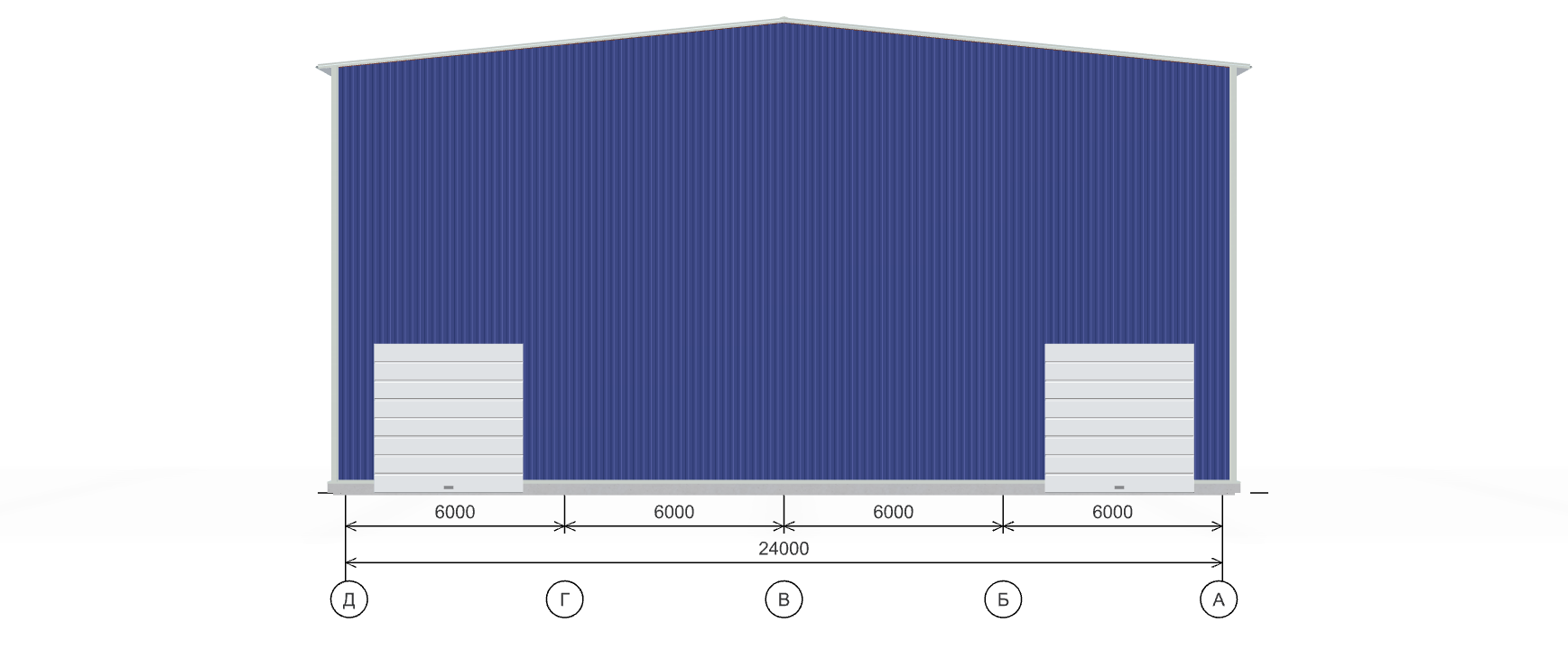Быстровозводимый ангар, 2016 кв.м