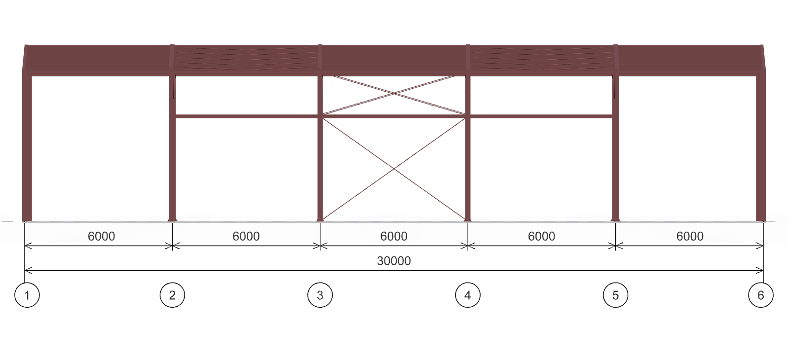 Каркас для автосервиса, 630 кв.м