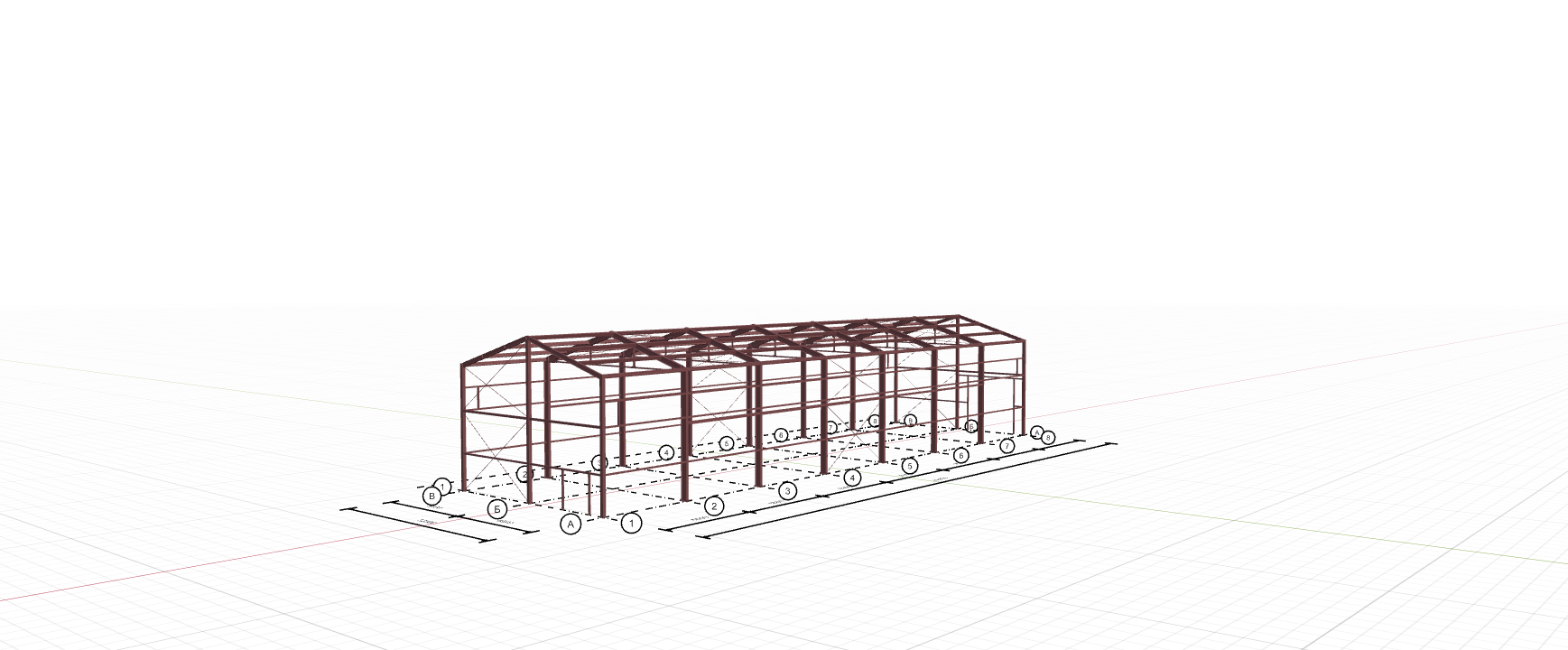 Быстровозводимый коровник, 504 кв.м