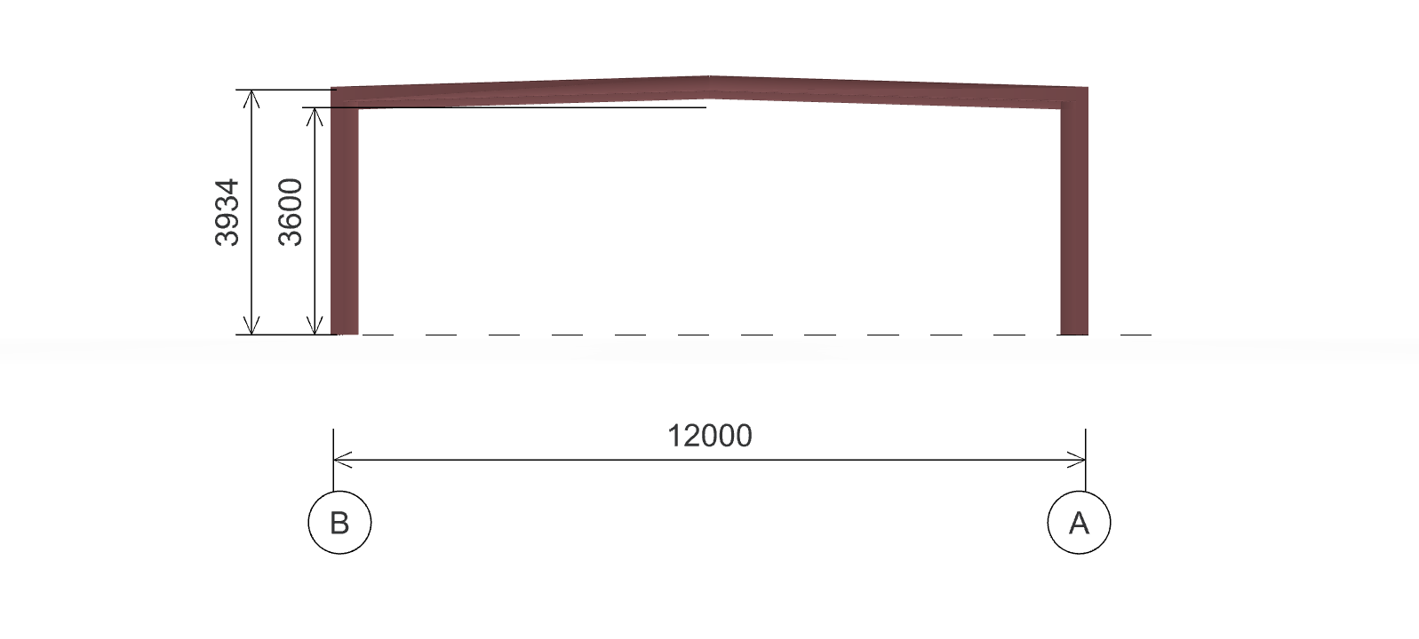 Каркас для магазина, 216 кв.м