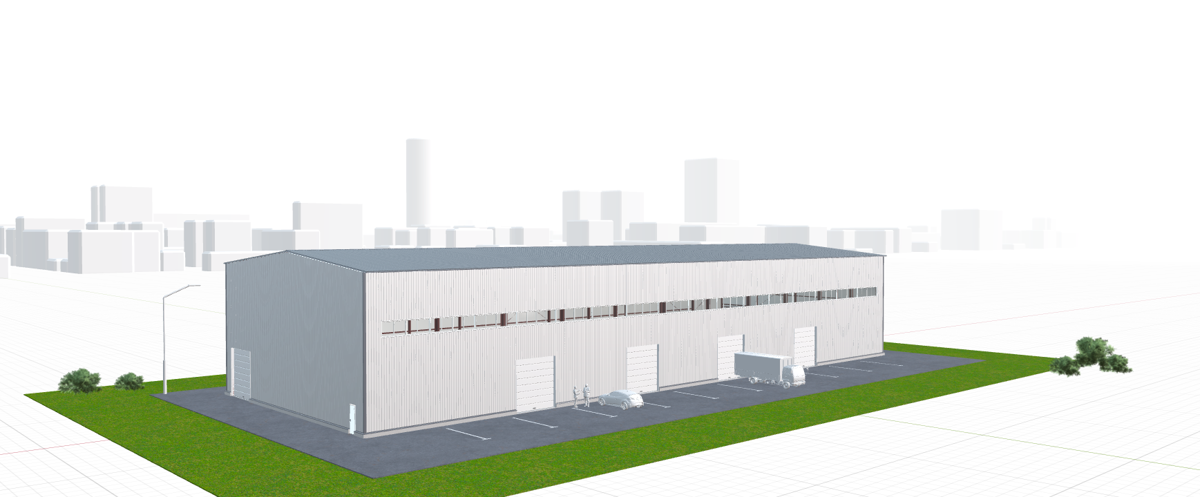 Быстровозводимый цех, 1584 кв.м