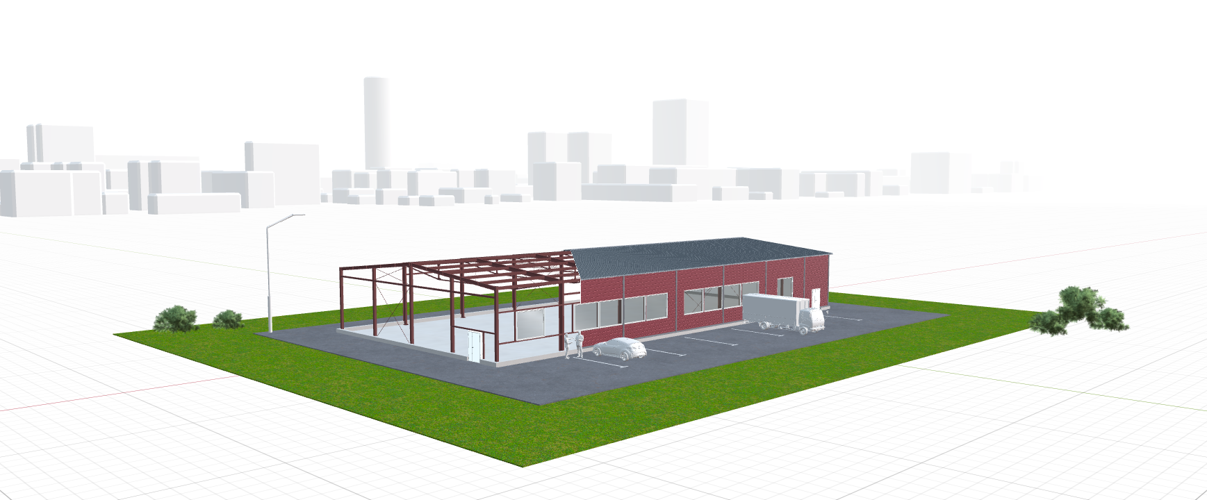 Быстровозводимый офис, 800 кв.м