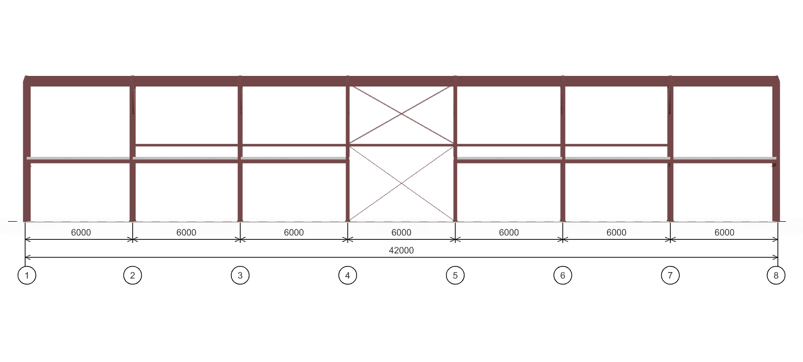 Каркас для автосалона, 1008 кв.м