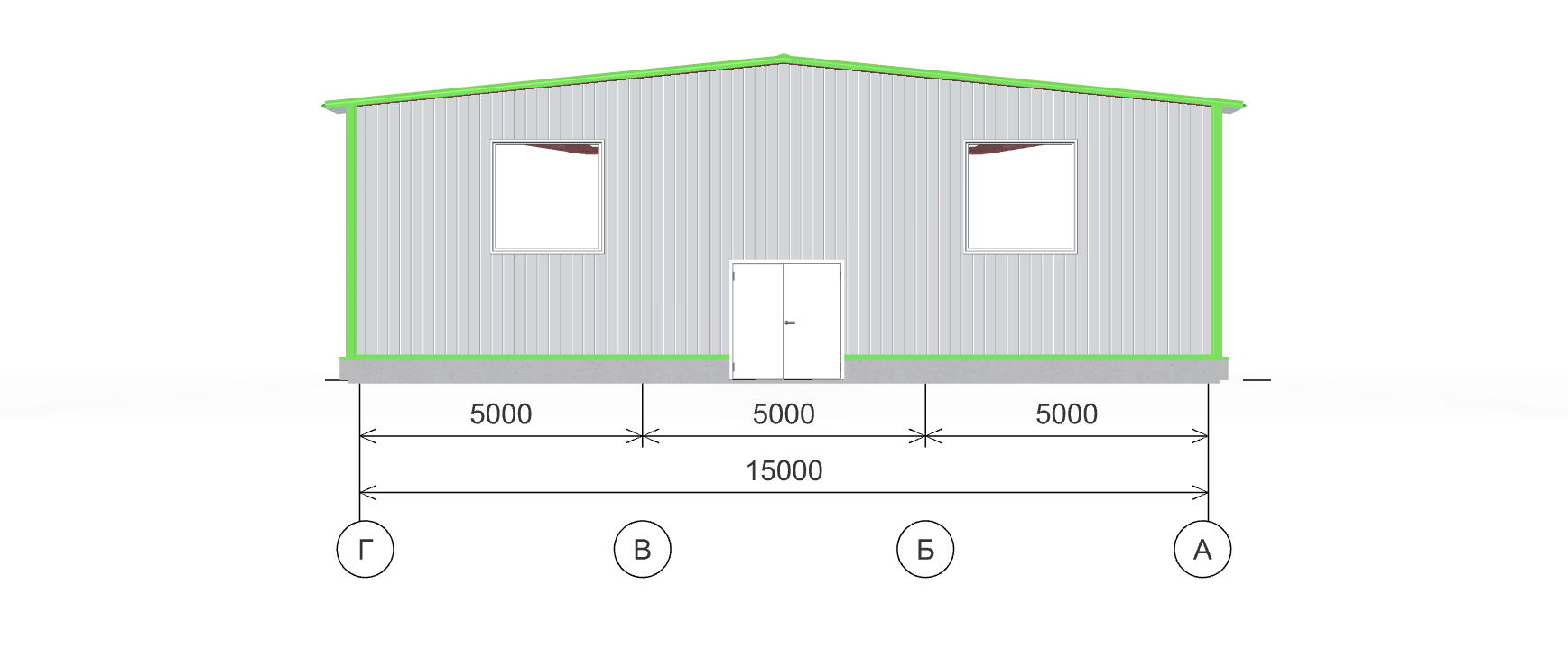 Быстровозводимый магазин, 540 кв.м