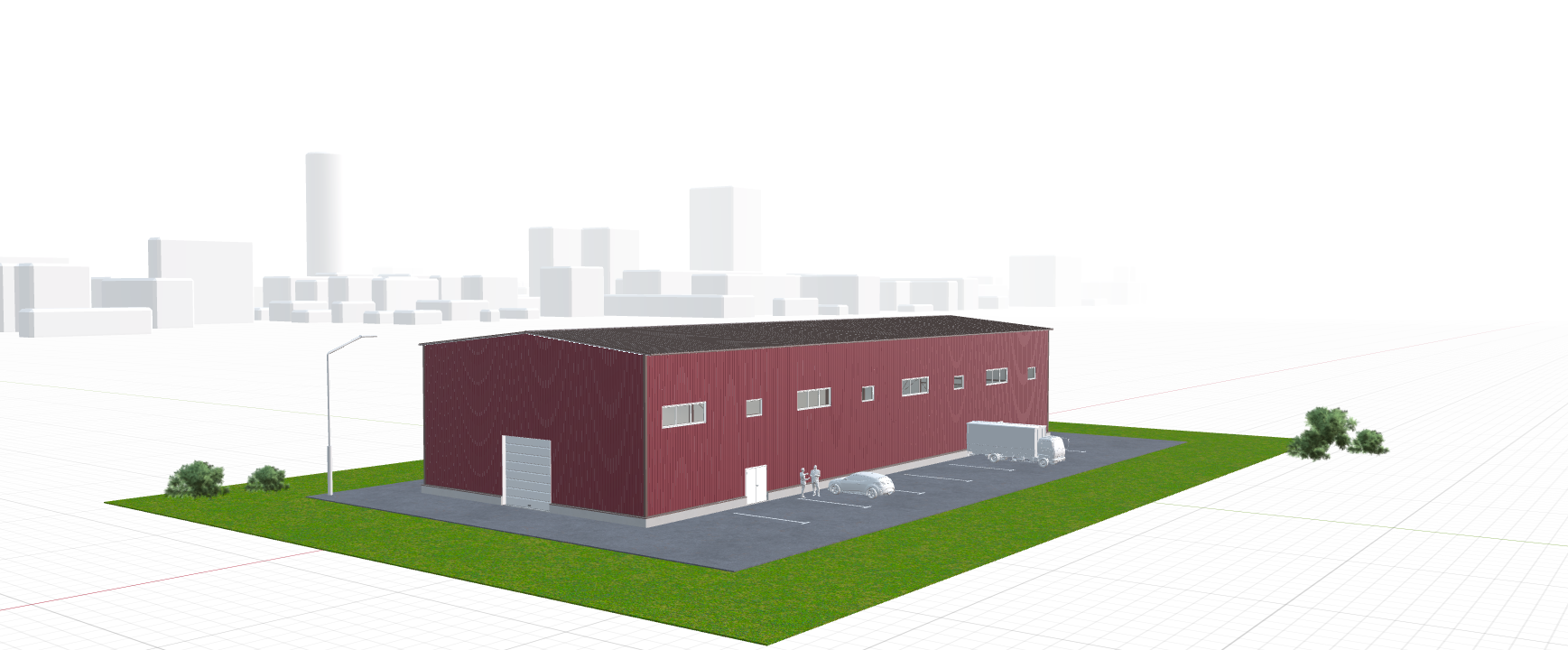Быстровозводимый торговый павильон, 864 кв.м