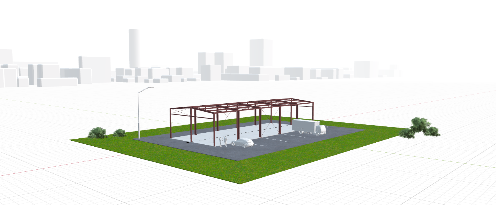 Каркас склада, 360 кв.м