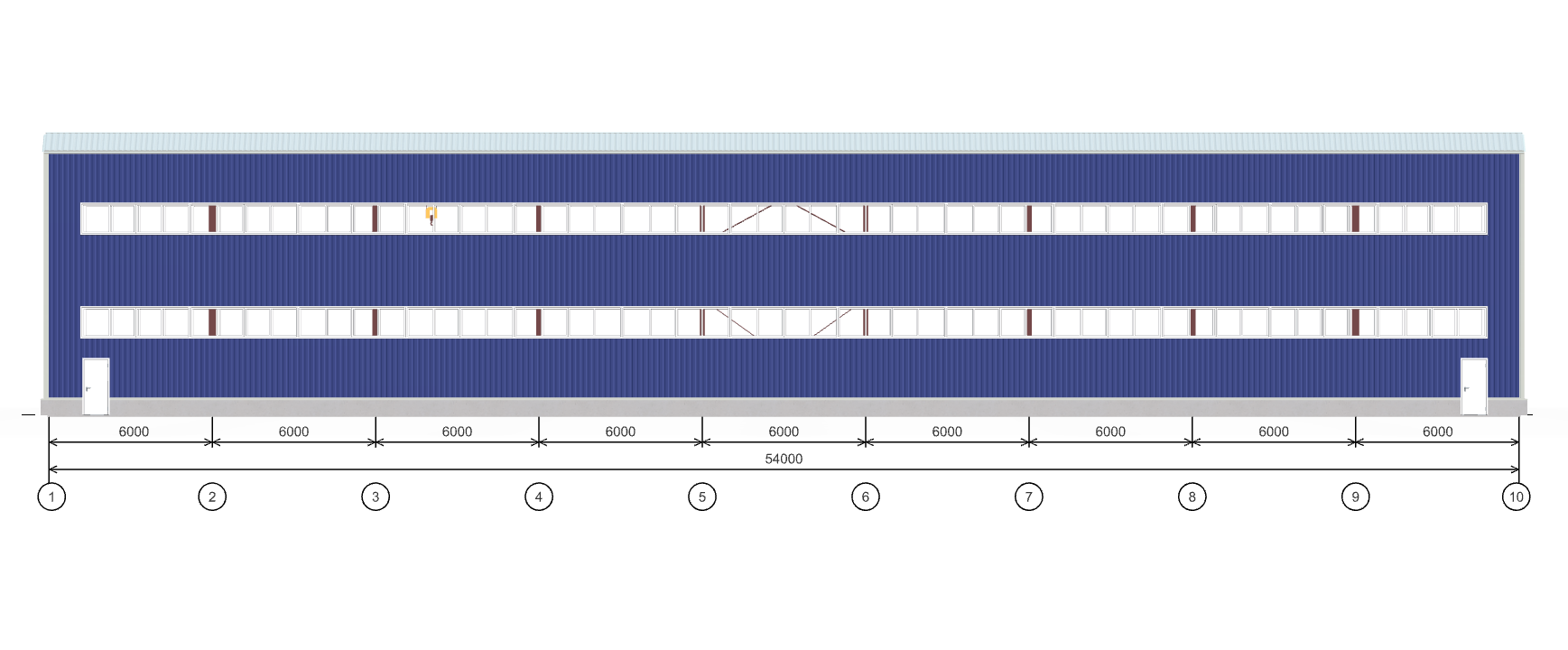 Холодный склад с кран-балкой, 648 кв.м
