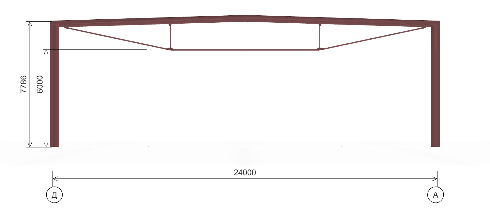 Быстровозводимый цех, 1008 кв.м
