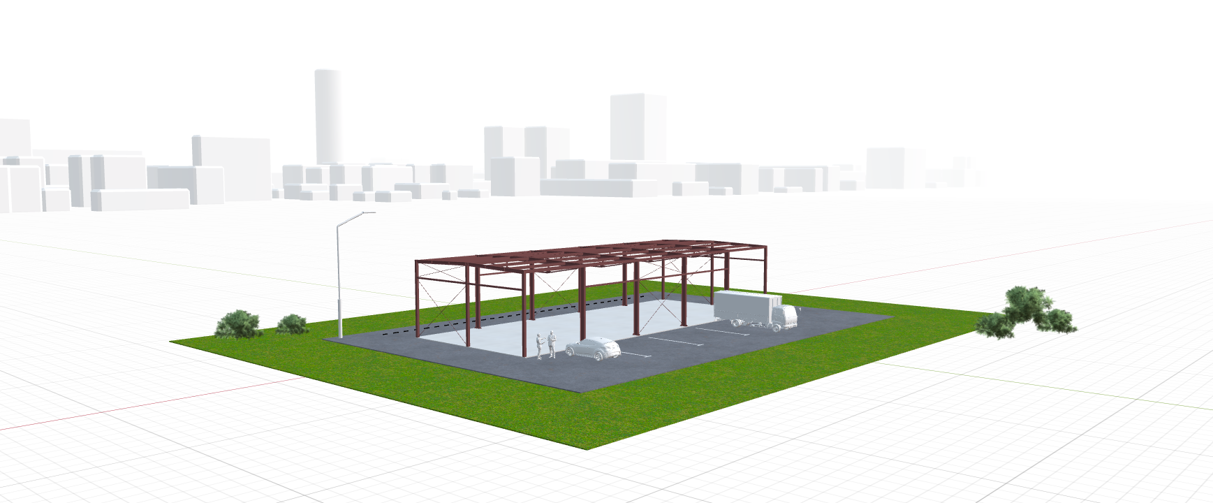 Каркас для автомойки, 360 кв.м